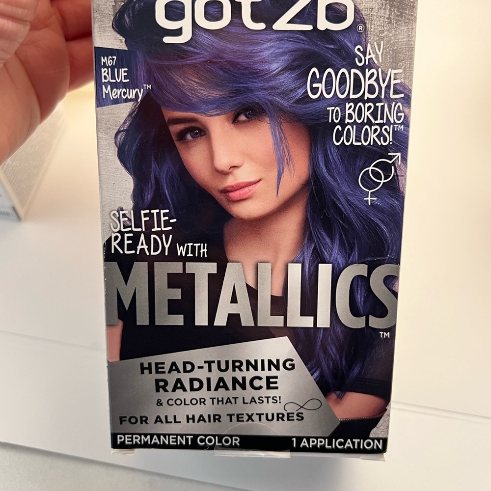 NWT Got2b Permanent Hair Color Metallic Blue Mercury 4.8 fl oz